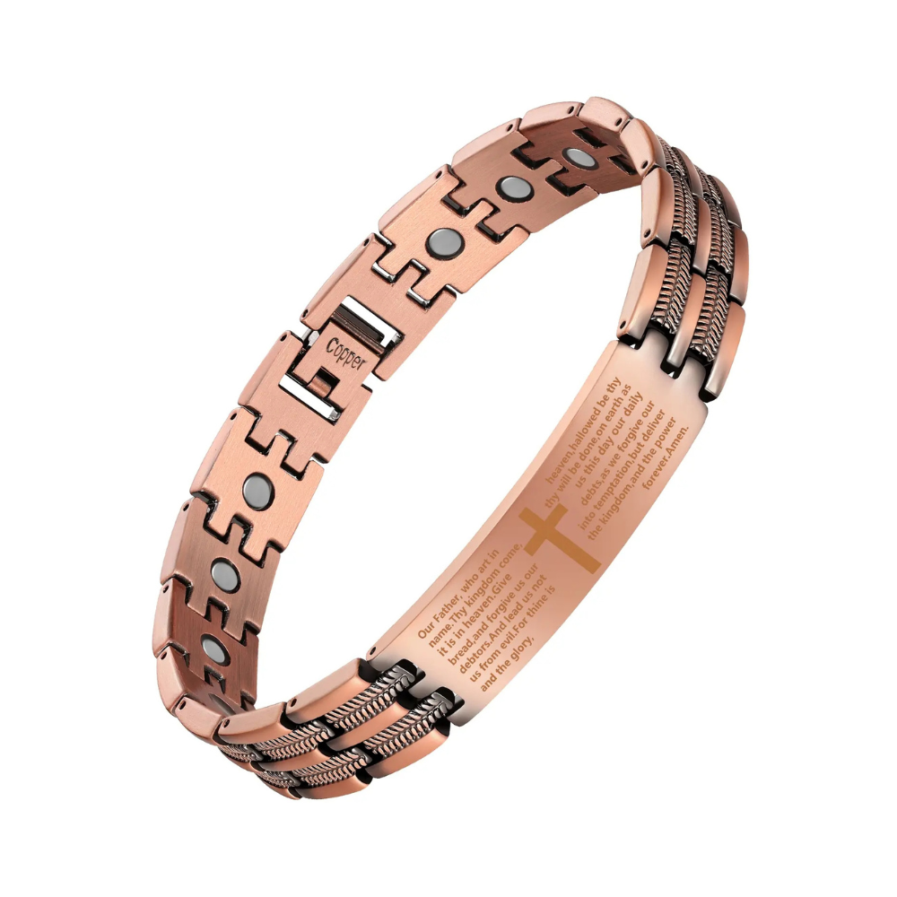 Copper Cross Bracelet