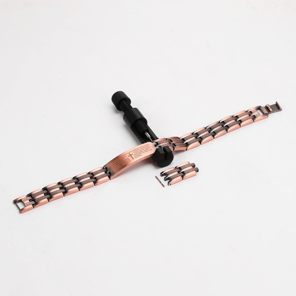 Copper Cross Bracelet