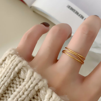 Interlocked Fidget Ring For Women