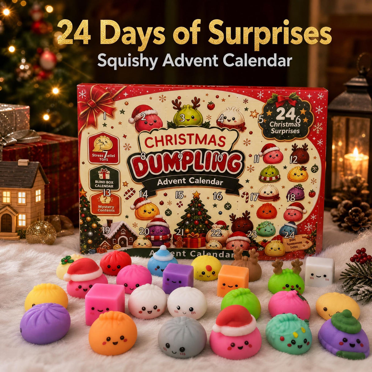 Christmas Dumpling Squishy Advent Calendar 2026