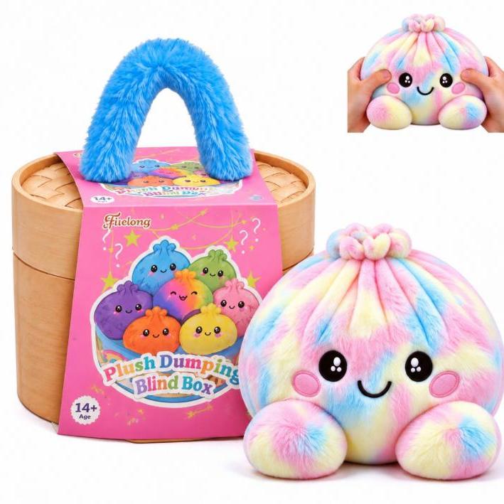 Dumpling Plush Blind Box with Steamer Basket