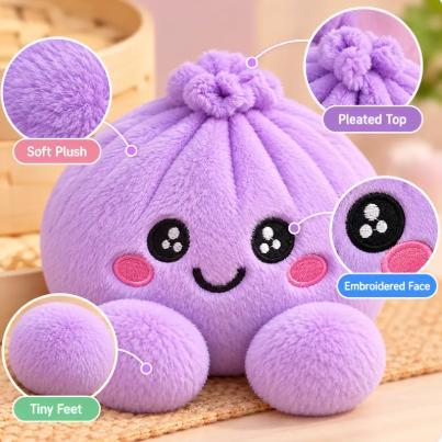 Dumpling Plush Blind Box with Steamer Basket