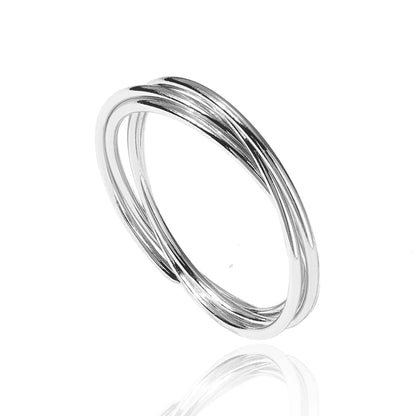 Interlocked Fidget Ring For Women