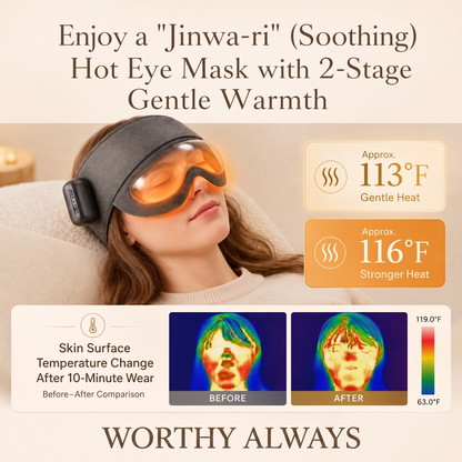 Thermal Heated Air-Compression Head Massager